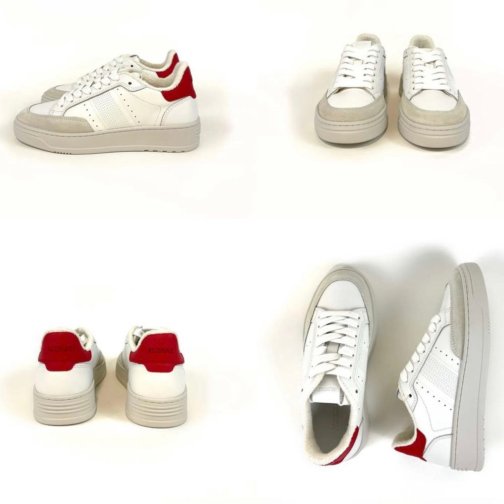 Aloha’s White Red Trim Athletic Shoes 39/8